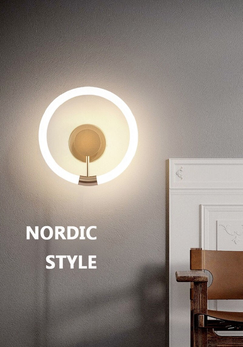 Won Carrick Circle LED Wall Light