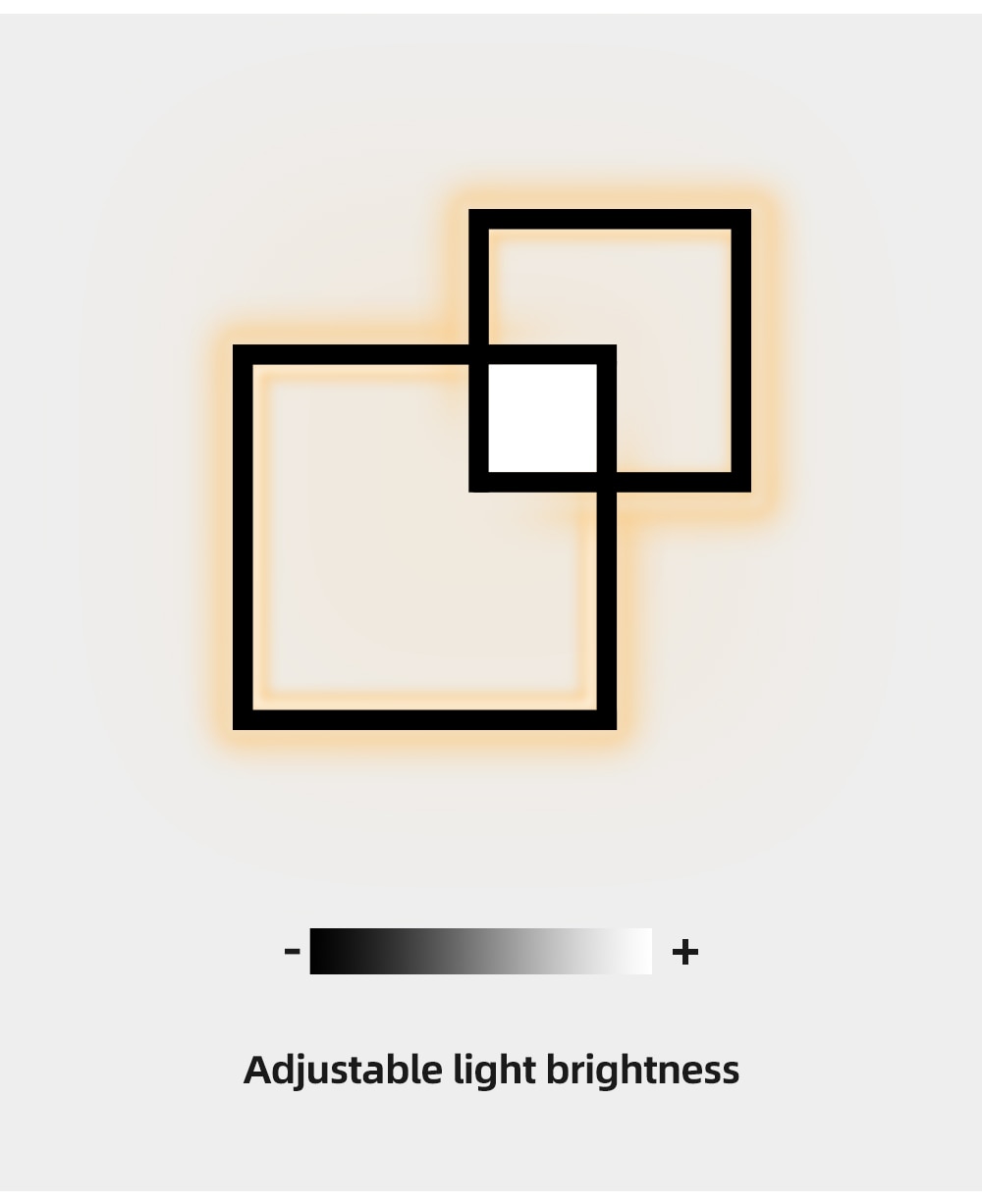 IIS Minimalist Wall Lamp Dimmable  Black White Square Sconces