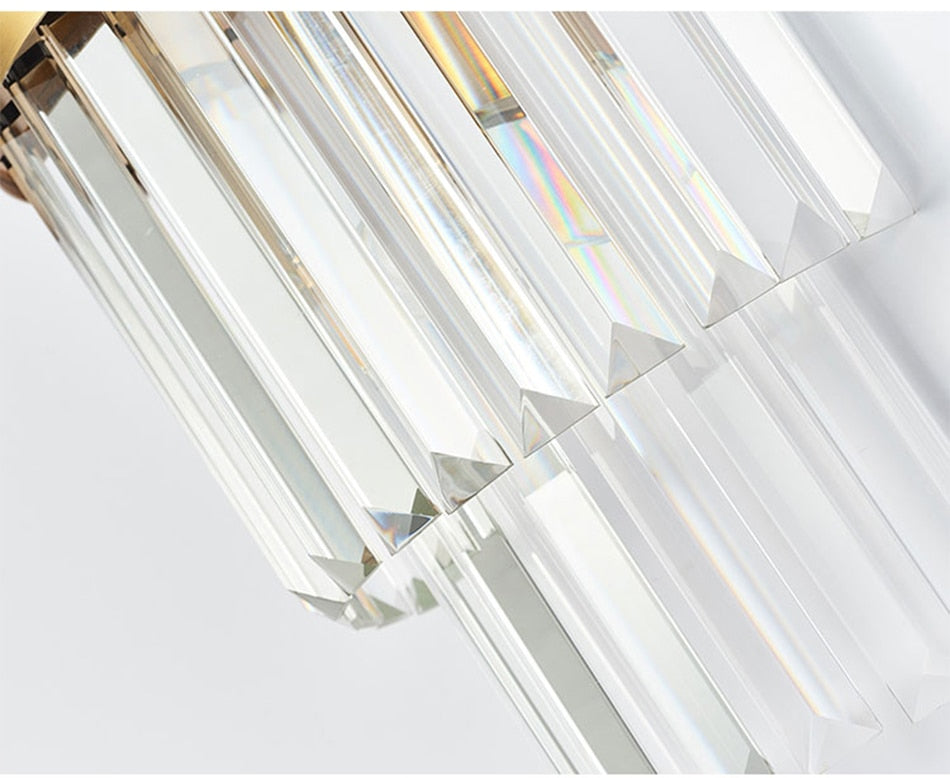 Ylk Modern Crystal Gold Wall Lamps