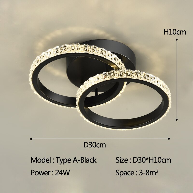 SERA Vanin - Round Square Modern Ceiling Light