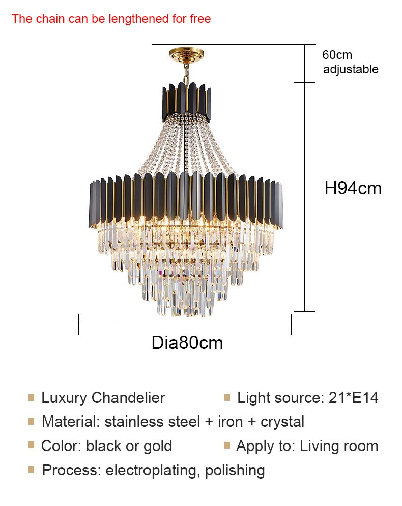 Ylk Amigo Luxury Crystal Chandelier