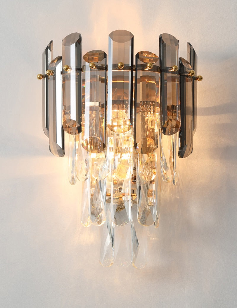 Ylk Thora Crystal Wall Sconce