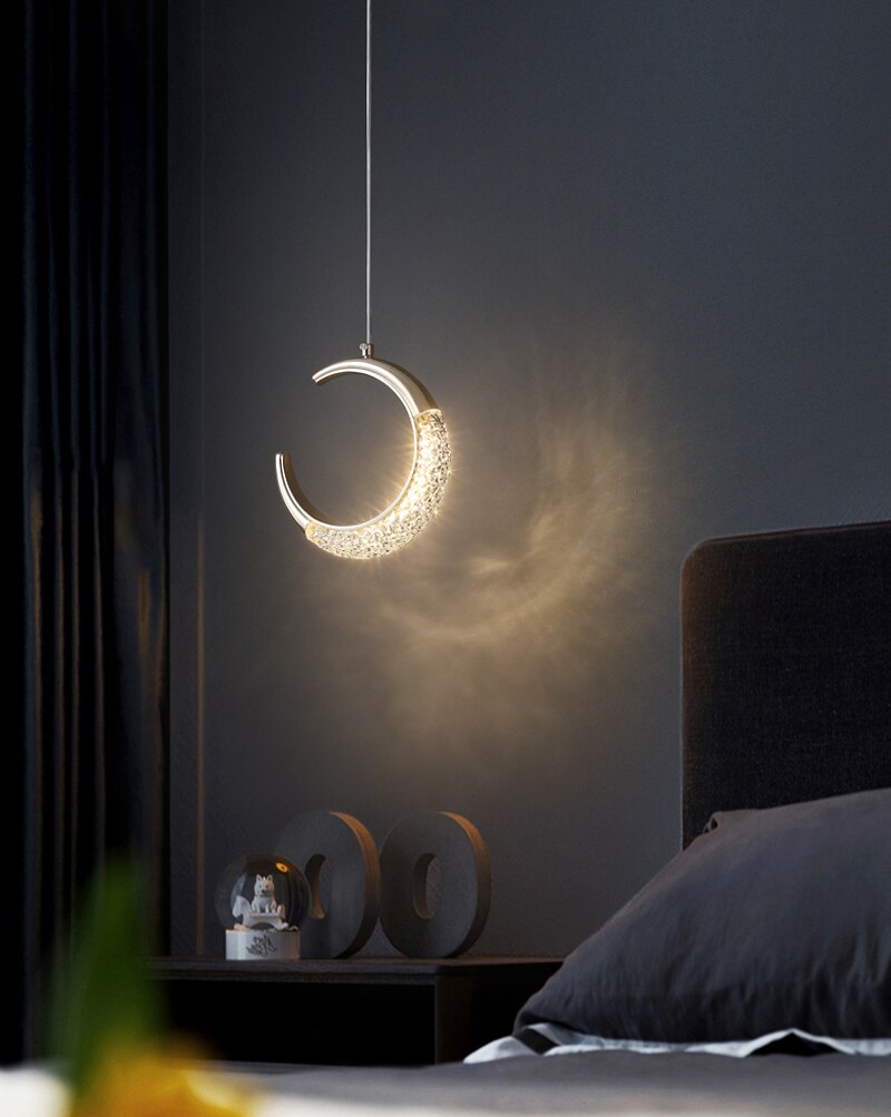 Lyf Moon And Circle Pendant Light