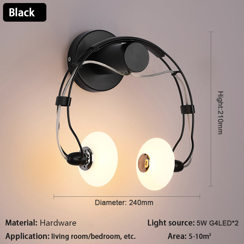 Won Creative Earphone Shape Wall Lamp