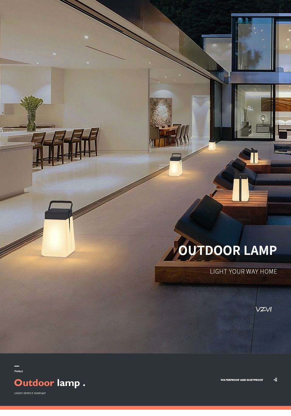 Vz Jayoo Waterproof Outdoor Lamp