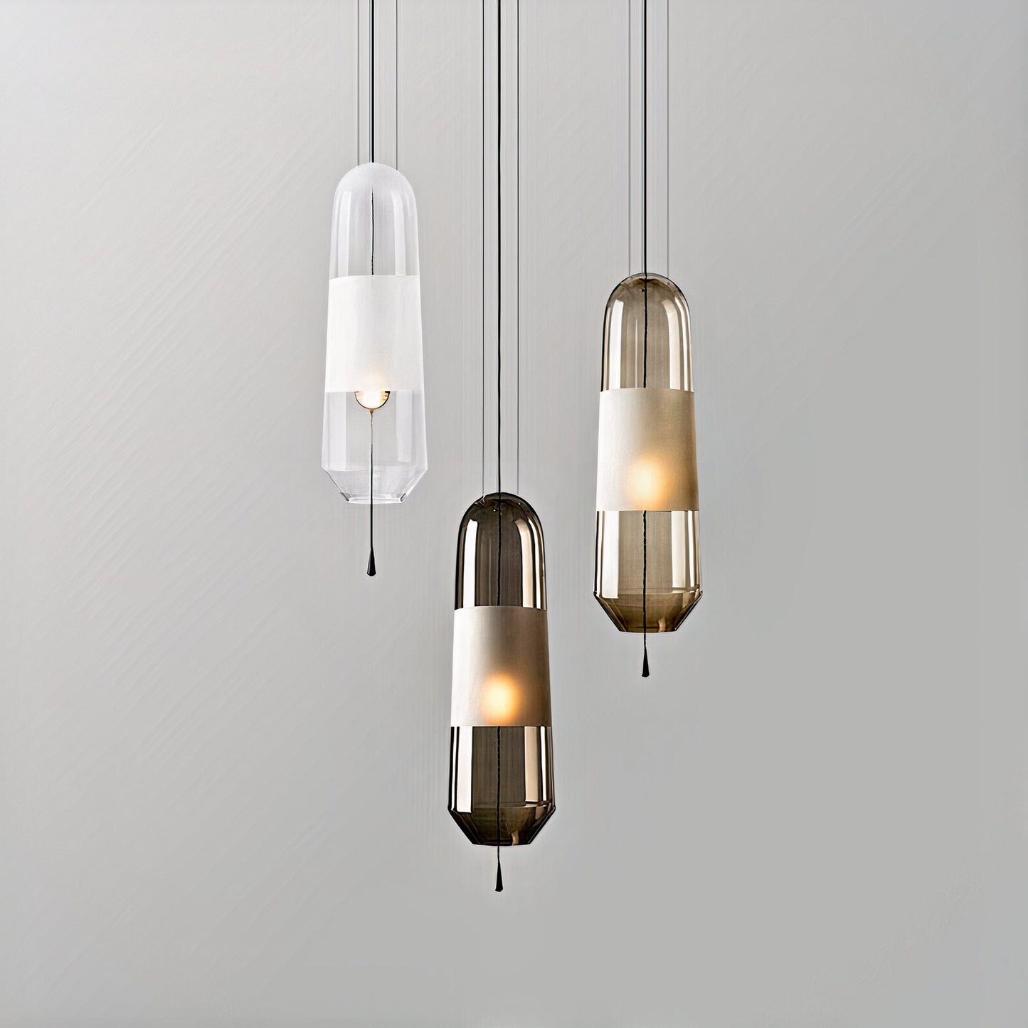 Wad Modern Glass Light Pendant Lamp
