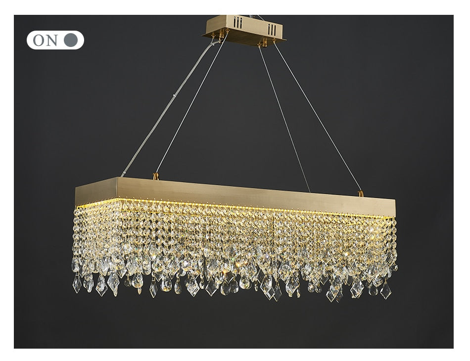 Ylk Cielo Gold Crystal Pendant Lamp