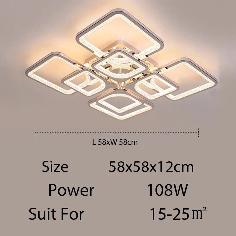 Qiyi Kaoli Chrome LED Chandelier