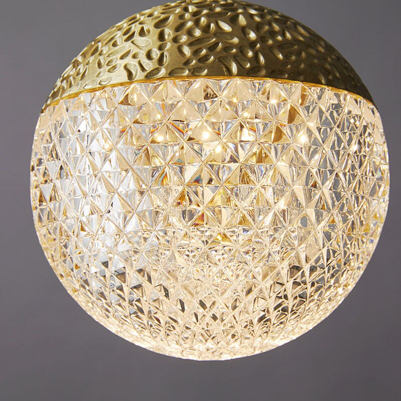 Lyf Round Ball Crystal Pendant Light