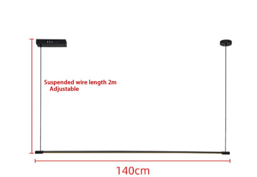 IIS Linear LED Pendant Light Morden Aluminum