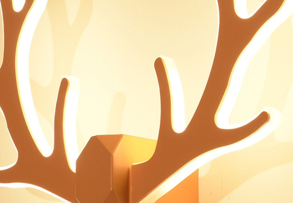 IIS Nordic Antler wall lamp LED bedside bedroom light macarons wall sconce