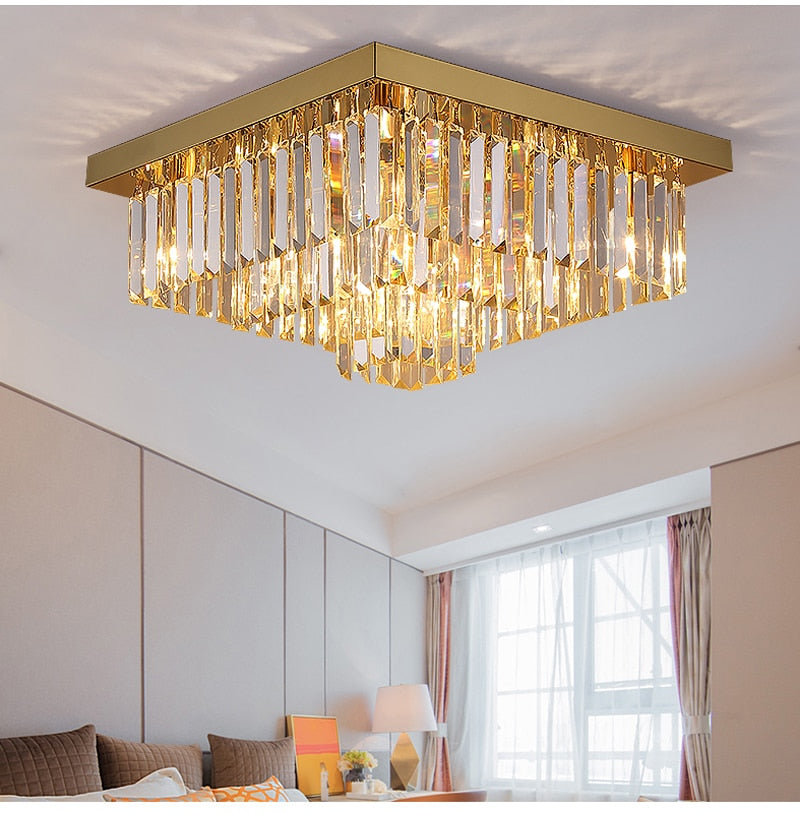 Ylk Beso Gold Ceiling Chandelier