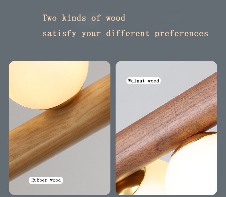 OUD Belphoebe Wood Modern Pendant Light Island Lighting