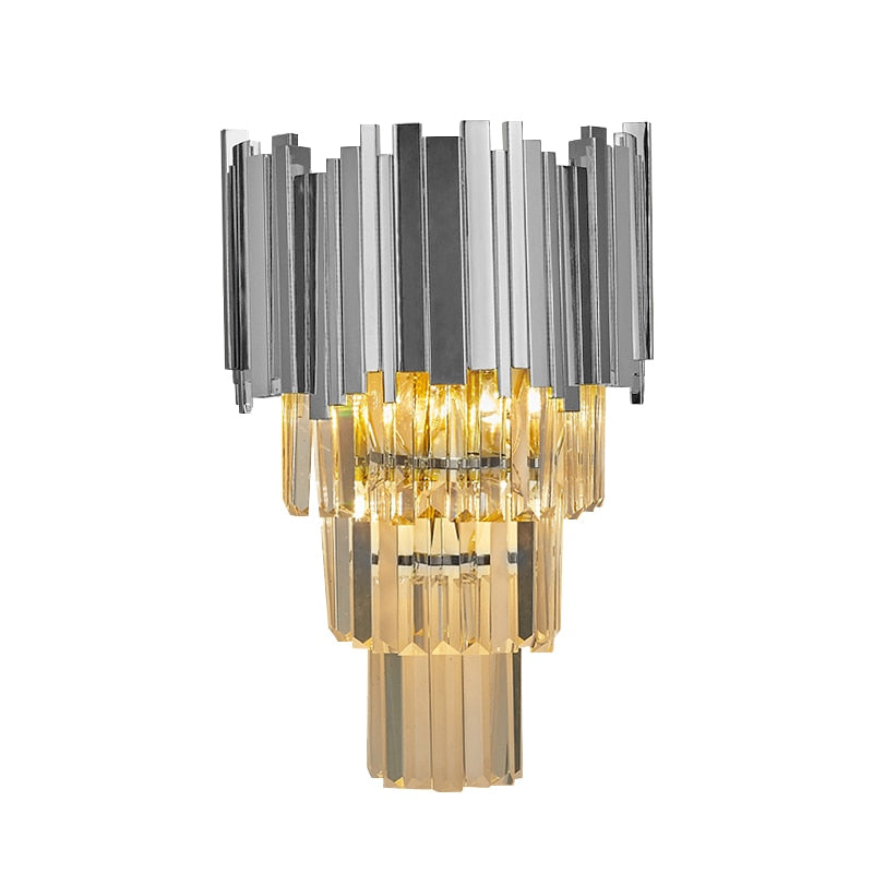 Ylk Baron Gold Wall Sconce Light