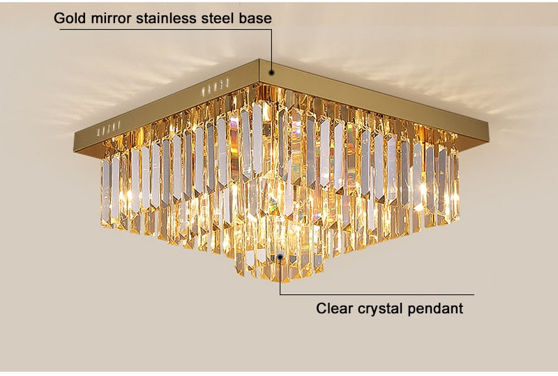 Ylk Beso Gold Ceiling Chandelier