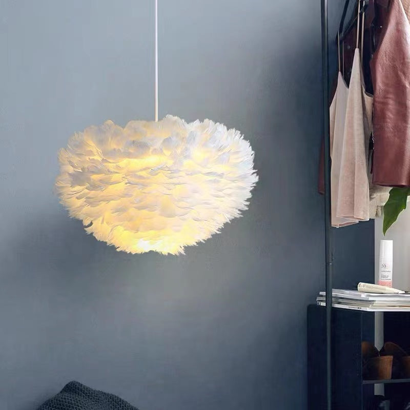 IIS Silki Feather Pendant Light Hanging Ceiling Light