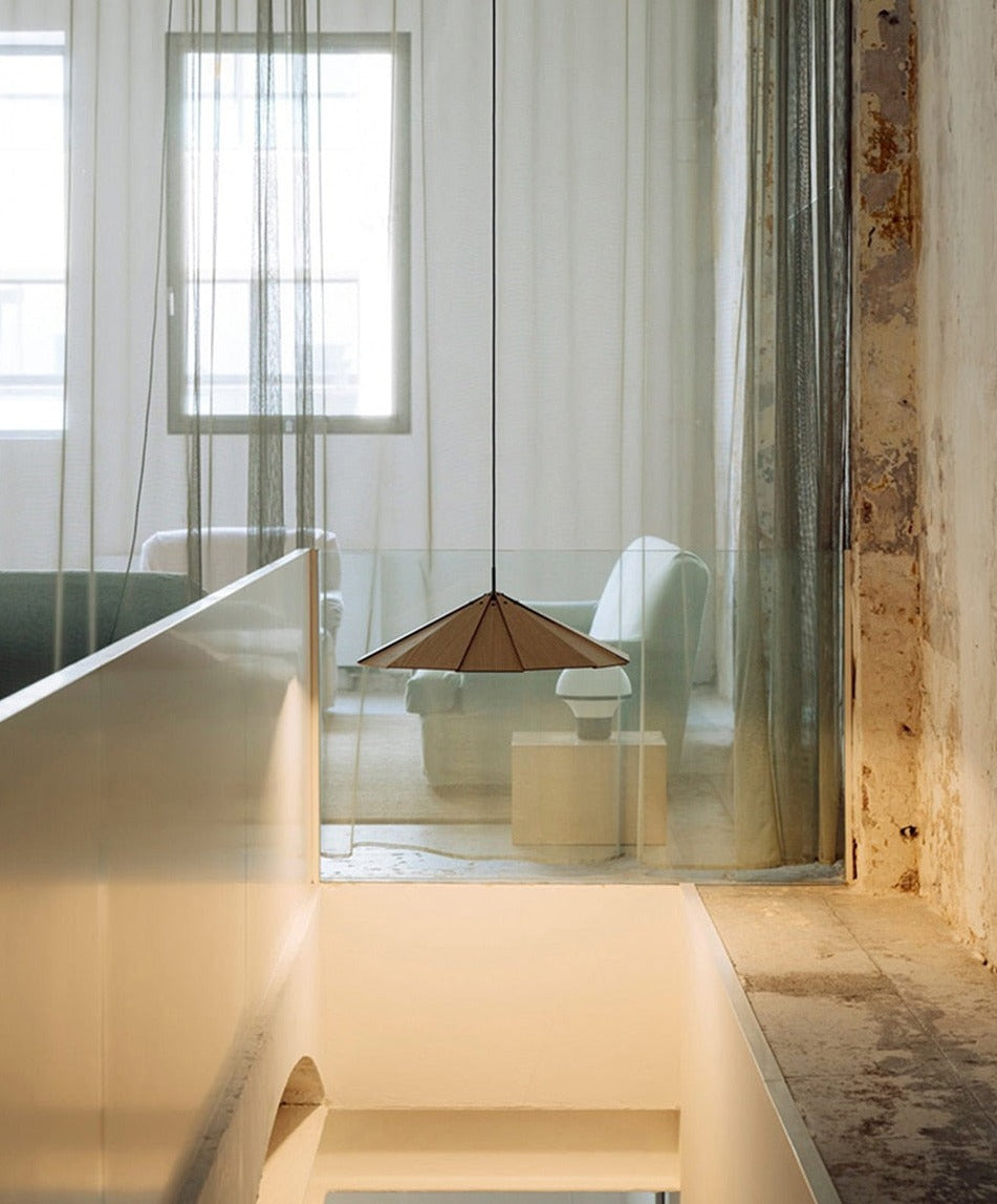 IIS LED Solid Wood Pendant Light Nordic Restaurant Bar Office Hanging lamp