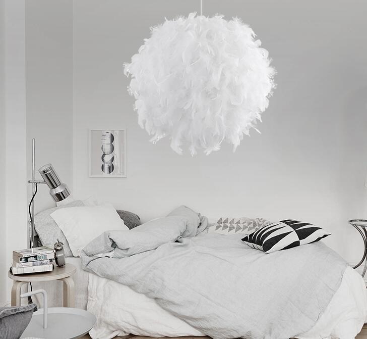LYF LED Nordic Feather Romantic Dreamy Hanging Lamp