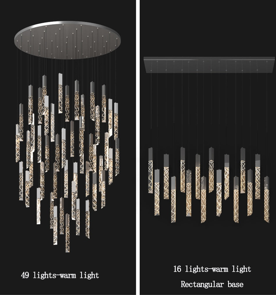 Ylk Averill Gold Chandelier Lamp