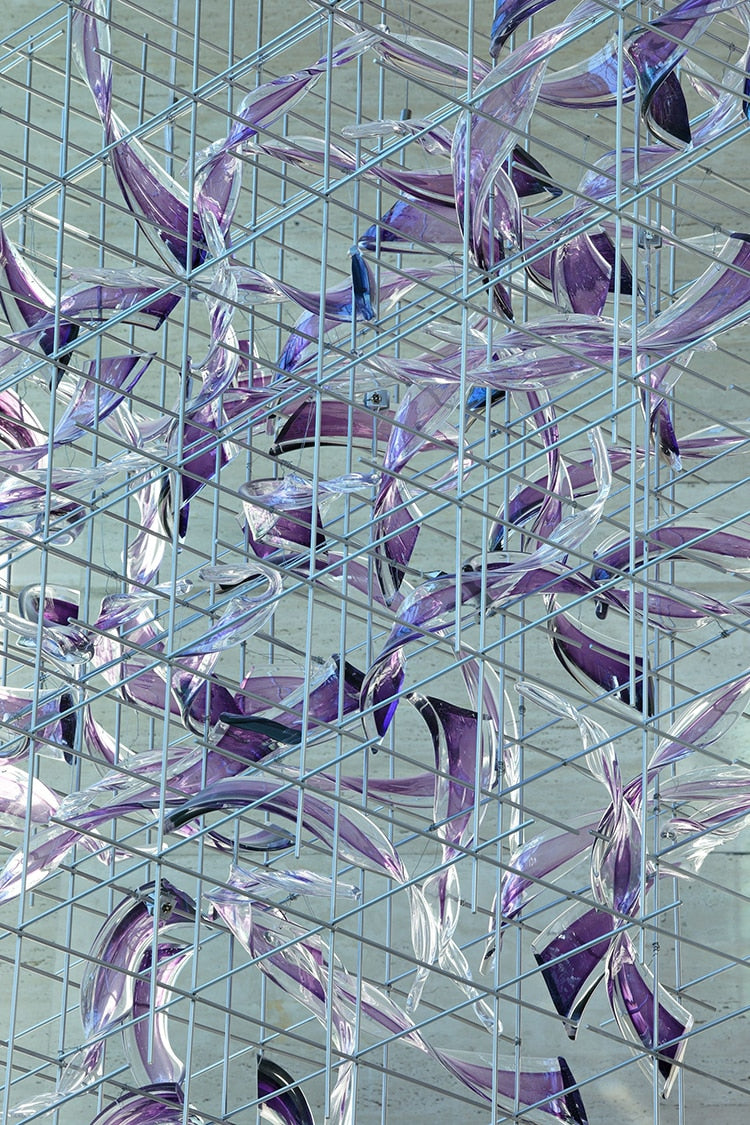 IIS Luxury Colored Glass Modern Big Chandelier