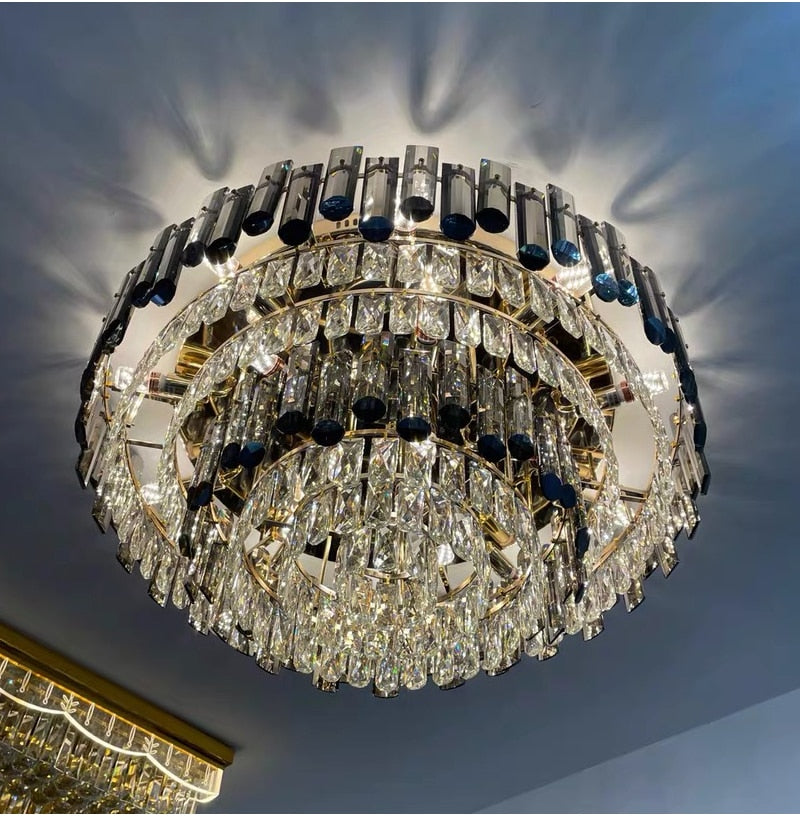 Ylk Luxury Crystal Ceiling Chandelier