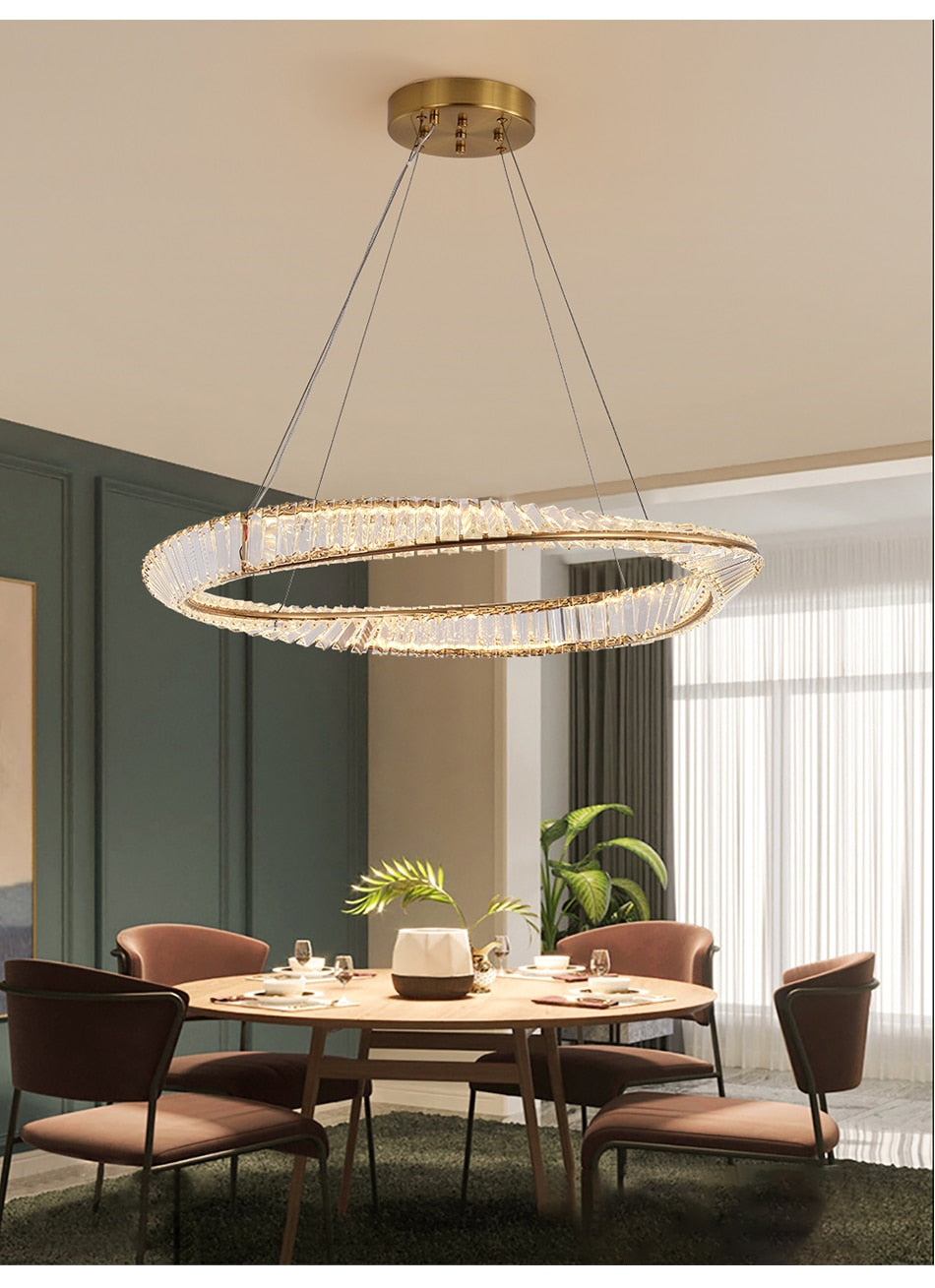 Ylk Mobius Ring Crystal Lamp