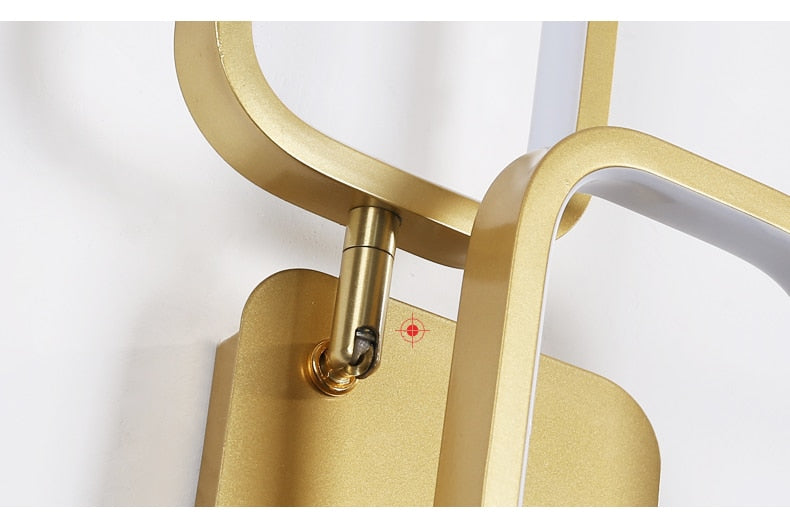 JM Nordic Wall Lamp Indoor Copper LED Bedside Light Decorative