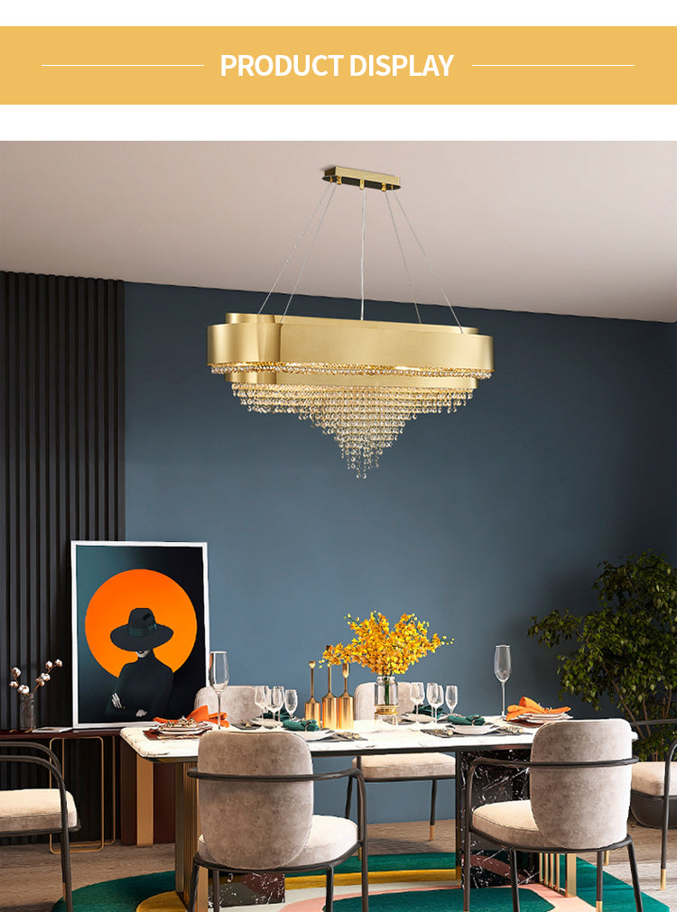 Ylk Darius Crystal Chandelier Light