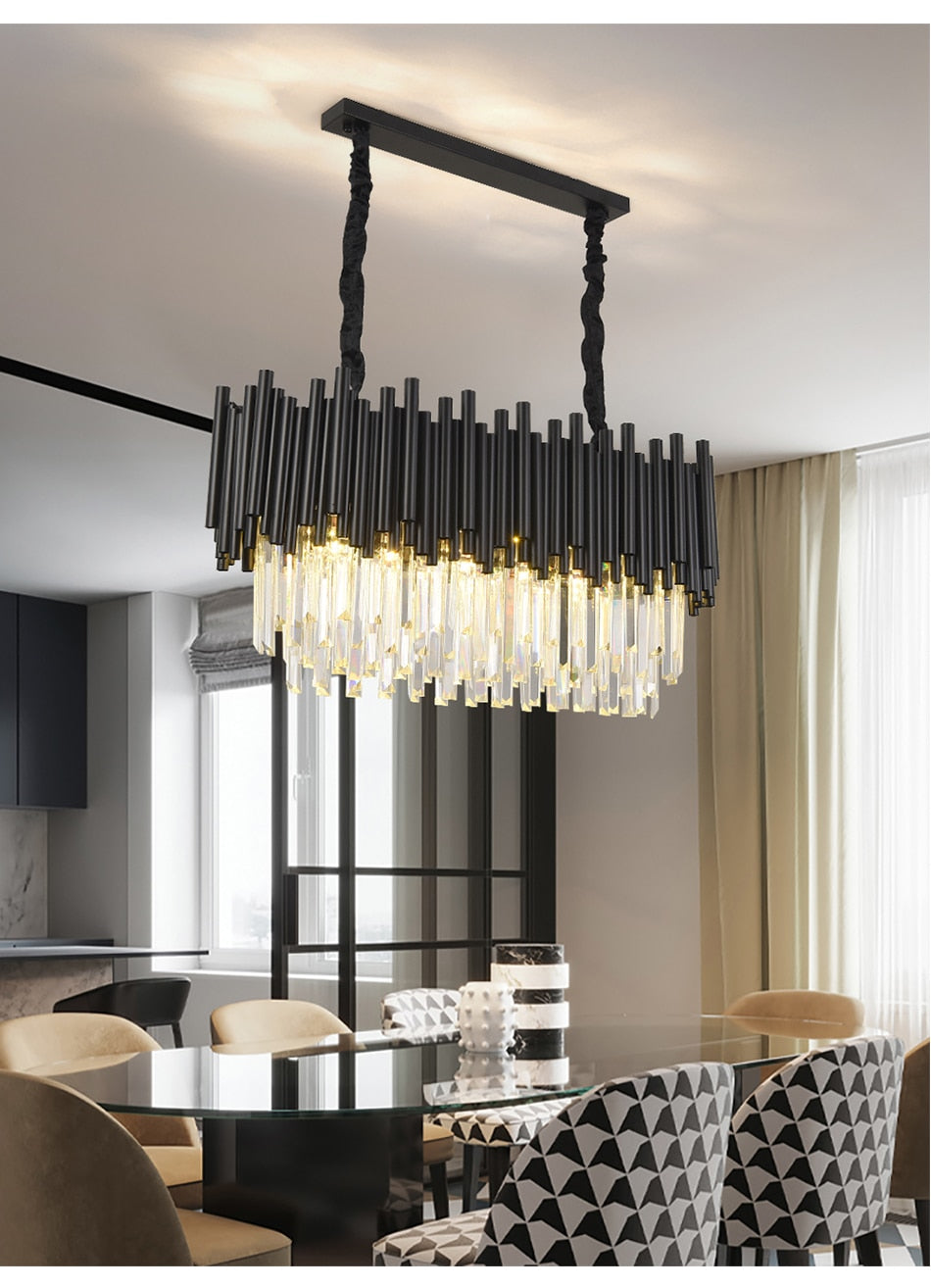 Ylk Modern Black Chandelier Light