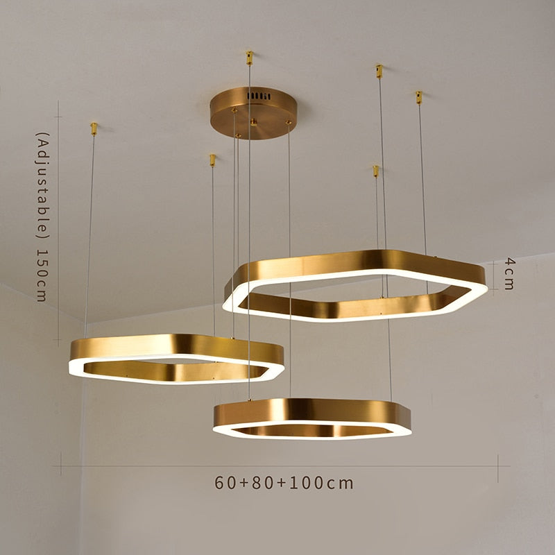 Ylk Polygon Design Luxe Chandelier