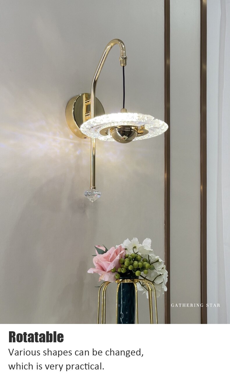 LYF Eos Nordic Lighting LED Wall Lamps Rotatable Multi-Styling Round