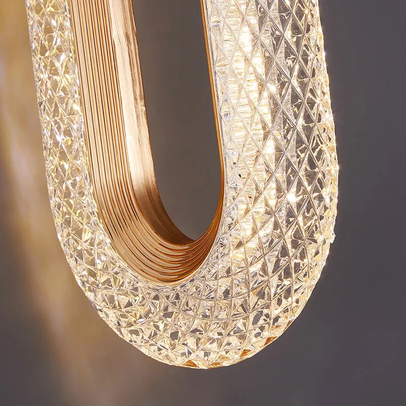 LYF Miraa Oval/Round Crystal Modern LED Wall Lamp