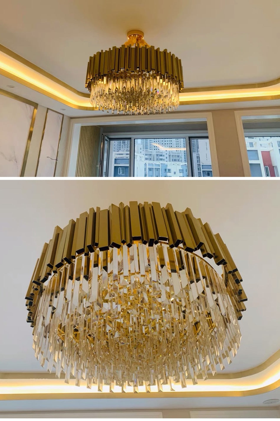 Ylk Sol Modern Crystal Chandelier