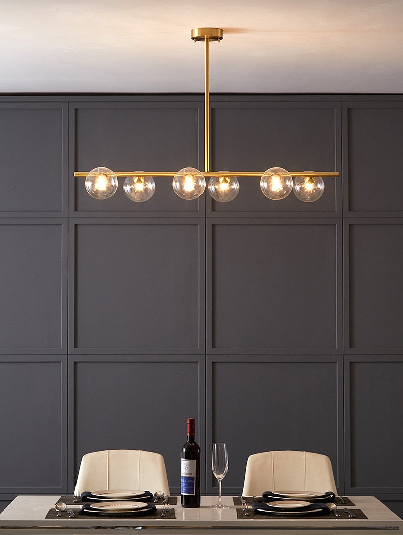 Oud Bethan Modern Glass Ball Chandelier