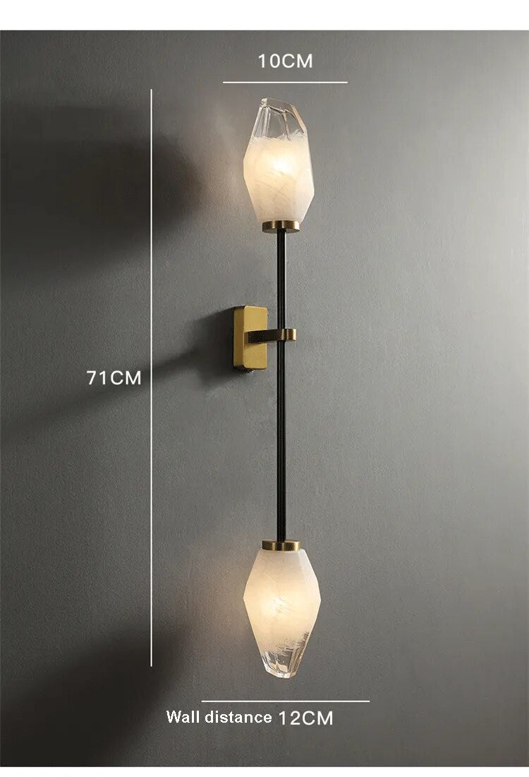 Simple Modern Nordic Lighting Luxury Copper Wall Sconces