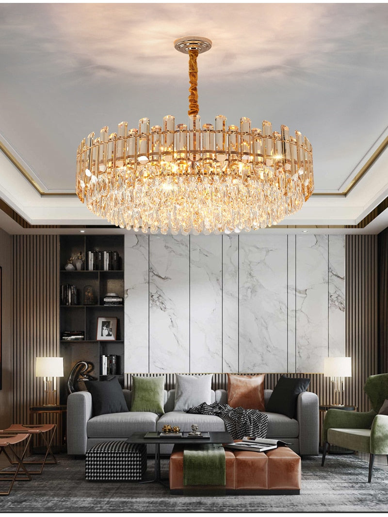 Ylk Demetrius Crystal Chandelier Luxe