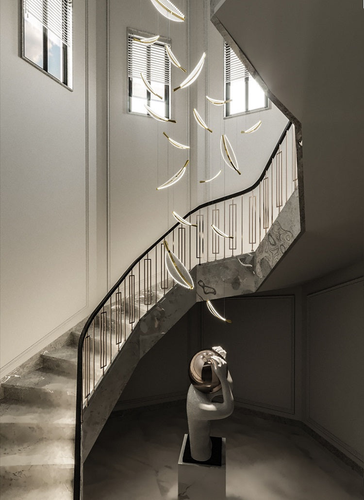 Ylk Feather Design LED Chandelier