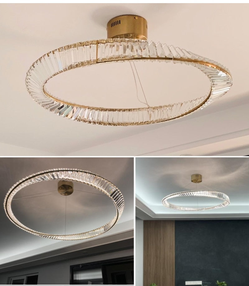 Ylk Mobius Ring Crystal Lamp