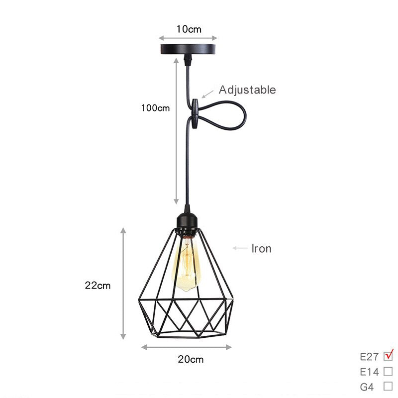 LYF 20-styles Daire Modern industrial style American retro country Pendant Lamp