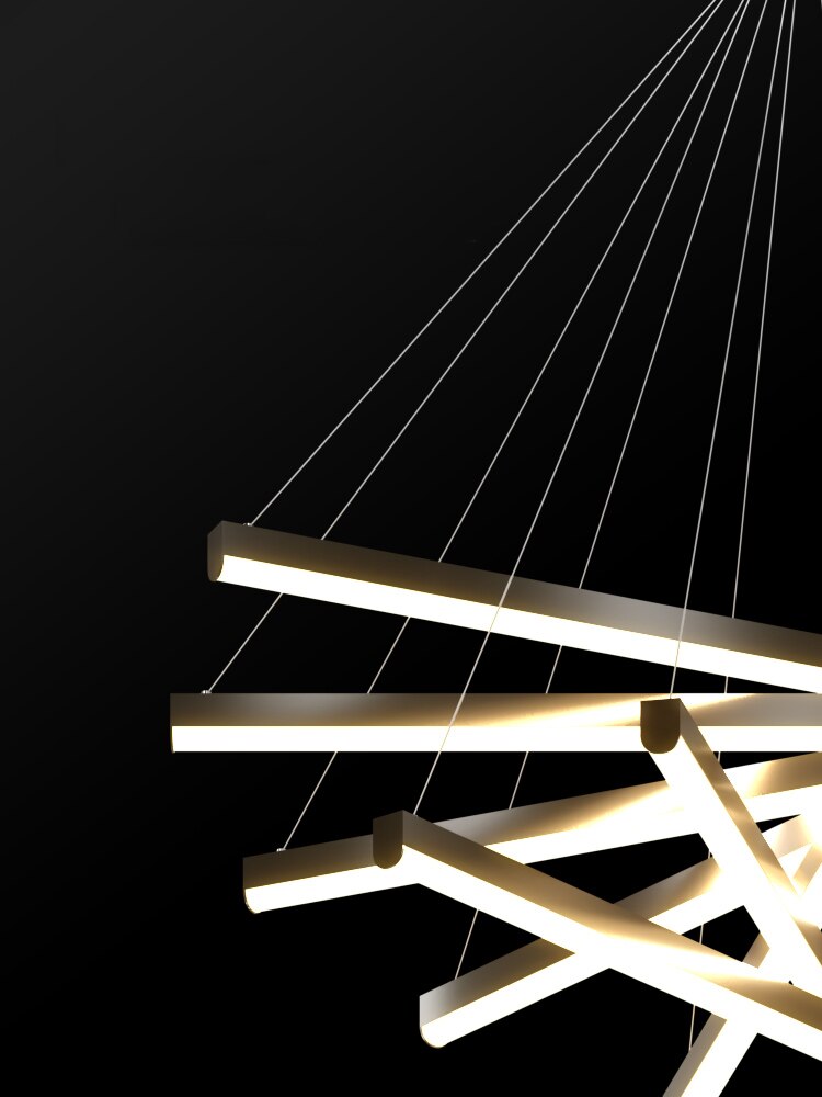 Ylk Black Luxury LED Chandelier