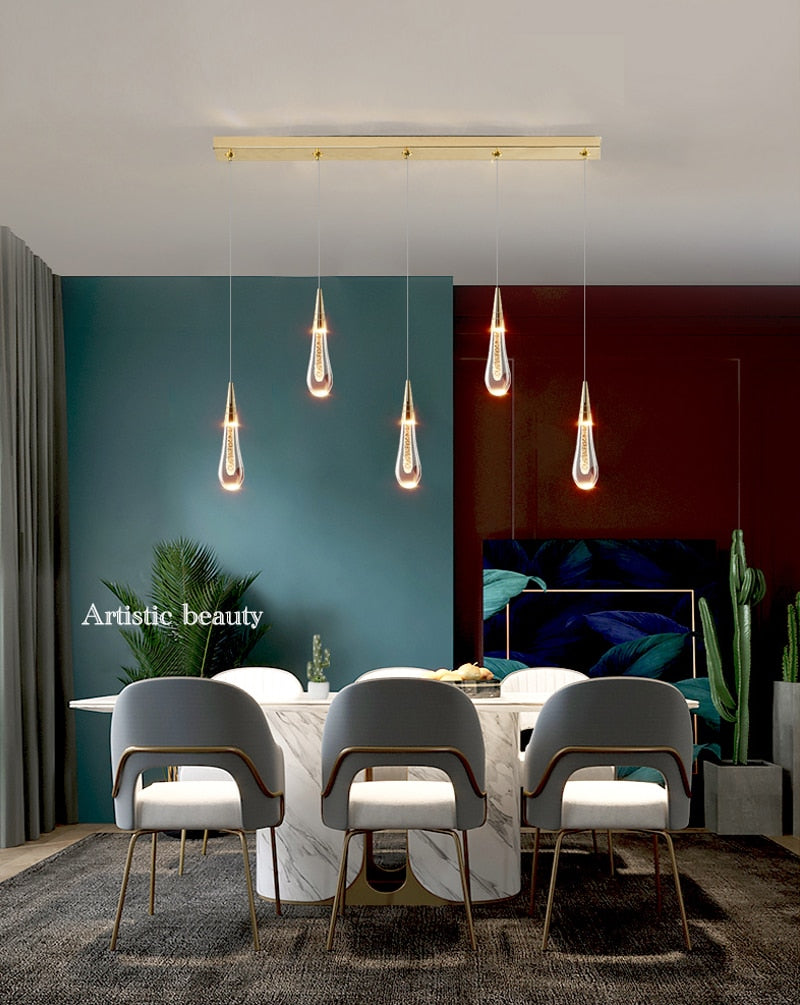 Ylk Water Drop Crystal Chandelier