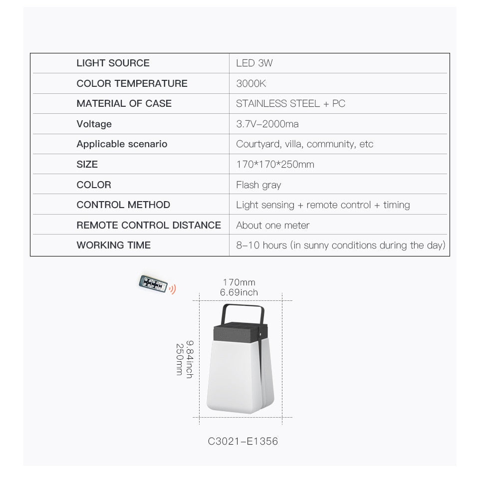 Vz Jayoo Waterproof Outdoor Lamp