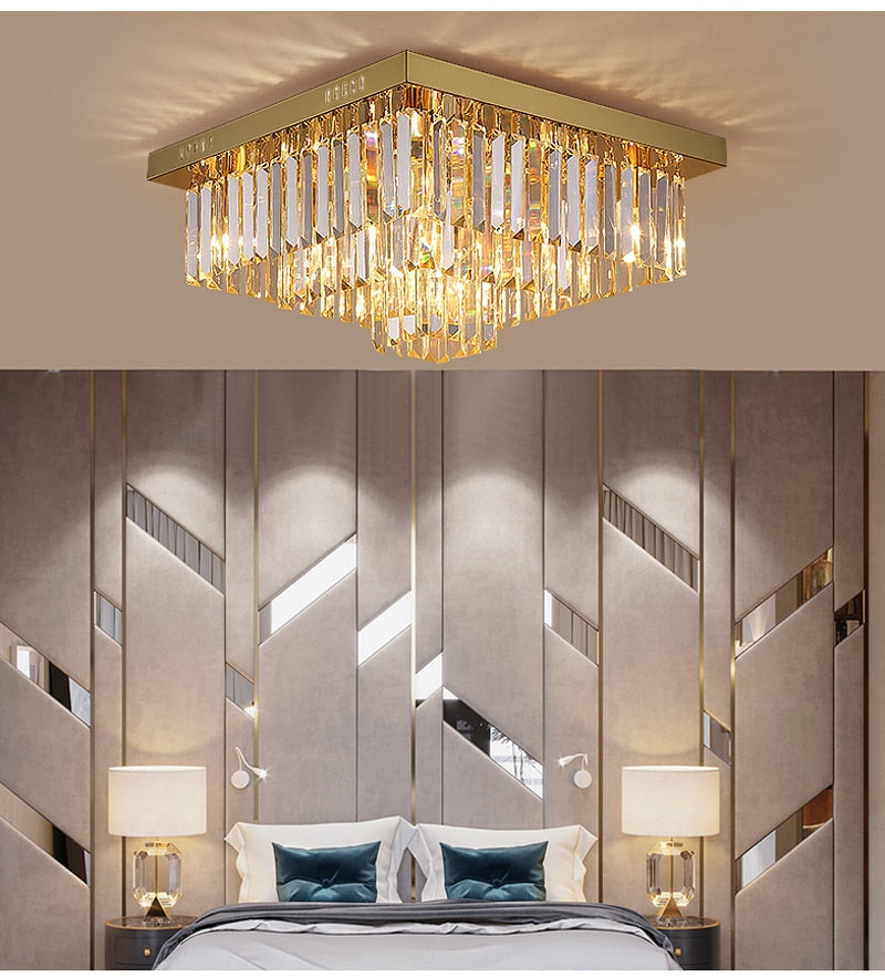 Ylk Beso Gold Ceiling Chandelier