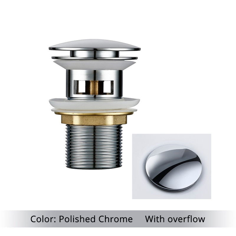 Mirja - Bathroom Sink Drain Pop Up Drain Bathroom Sink Stopper