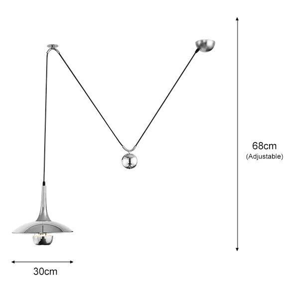 Designer creative height-adjustable shift UFO pendant lamps