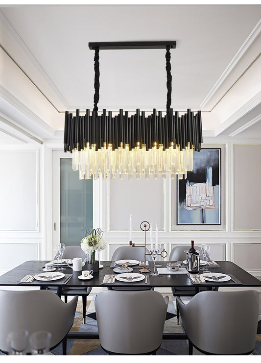 Ylk Modern Black Chandelier Light