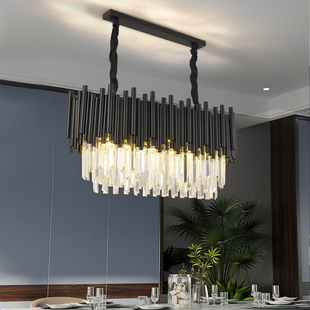 Ylk Modern Black Chandelier Light
