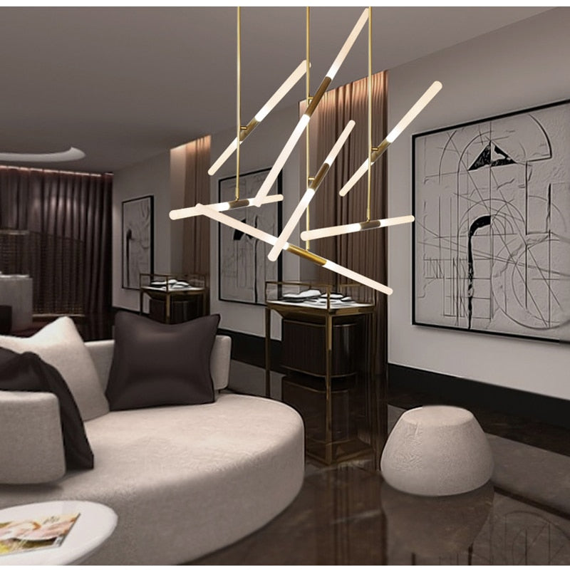 Ylk Agua Modern Gold LED Chandelier