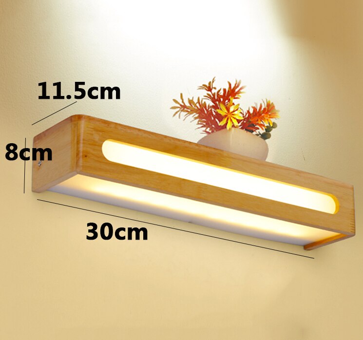 Won Led Wooden Wall Sconce