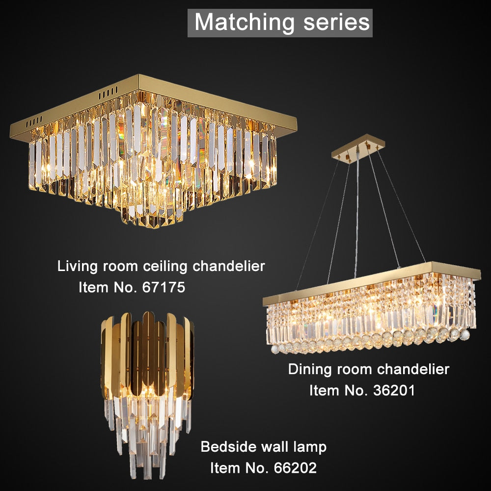 Ylk Beso Gold Ceiling Chandelier